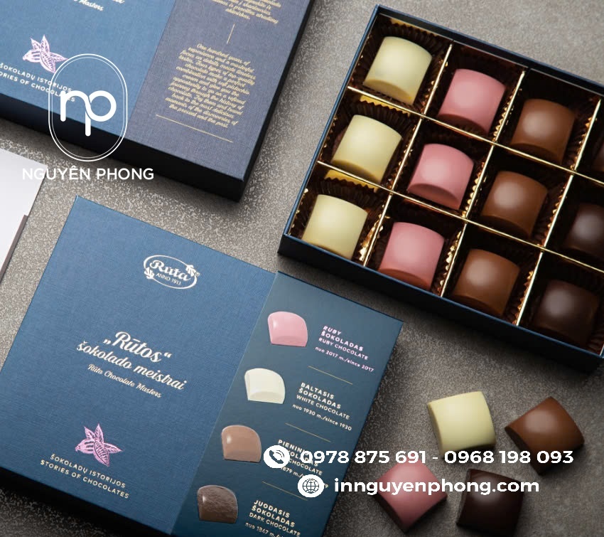 Mẫu hộp đựng socola cao cấp làm quà tặng ý nghĩa